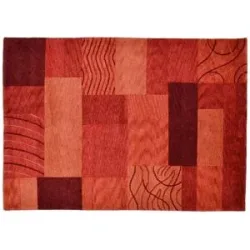 THEKO Wollteppich  Domas ¦ rot ¦ Wolle ¦ Maße (cm): B: 190 H: 1,2