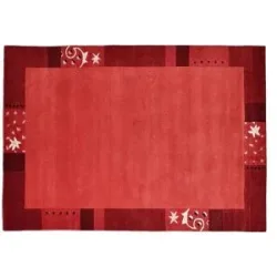 THEKO Wollteppich  Royal Ganges ¦ rot ¦ Wolle ¦ Maße (cm): B: 240 H: 1,3