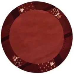 THEKO Wollteppich  Royal Ganges ¦ rot ¦ Wolle ¦ Maße (cm): B: 150 H: 1,3