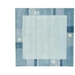 THEKO Wollteppich  Royal Ganges ¦ blau ¦ Wolle ¦ Maße (cm): B: 200 H: 1,3