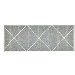 SANSIBAR Sylt Teppich  Braderup ¦ grau ¦ Viskose ¦ Maße (cm): B: 80 H: 0,5