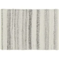 Gray & Jones Handwebteppich  Cap Ferrat ¦ grau ¦ Baumwolle ¦ Maße (cm): B: 160
