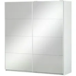 Höffner Schwebetürenschrank  Sutterton ¦ verspiegelt ¦ Maße (cm): B: 181 H: 197 T: 61.0
