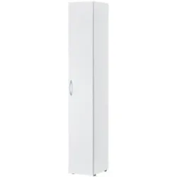 Höffner Schrank  1-türig   ¦ weiß ¦ Maße (cm): B: 30 H: 185 T: 40.0