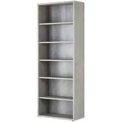 Höffner Regal  Donau ¦ grau ¦ Maße (cm): B: 81,6 H: 217 T: 35.7