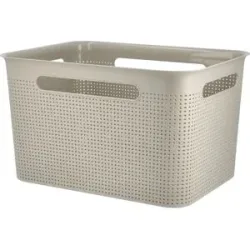 Rotho Aufbewahrungsbox  BRISEN ¦ beige ¦ Polypropylen ¦ Maße (cm): B: 36 H: 21