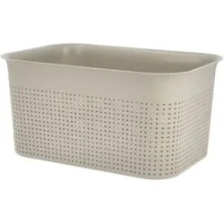 Rotho Aufbewahrungsbox  BRISEN ¦ beige ¦ Polypropylen ¦ Maße (cm): B: 26 H: 13