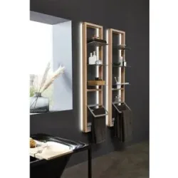 Höffner Handtuchleiter  Fresh ¦ holzfarben ¦ Maße (cm): B: 38,4 H: 172,8 T: 23.5