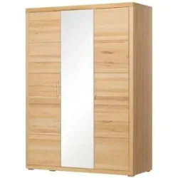 smart Kleiderschrank teilmassiv Oslo ¦ holzfarben ¦ Maße (cm): B: 150 H: 209 T:
