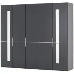 Musterring Drehtürenschrank  5-türig  Imola W ¦ grau ¦ Maße (cm): B: 250 H: 236