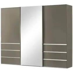 Höffner Schwebetürenschrank  3-türig  Mitta ¦ braun ¦ Maße (cm): B: 300 H: 217 T: 67.0