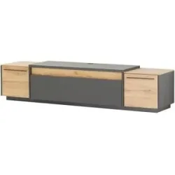 Höffner TV Lowboard  Light Line 10 ¦ grau ¦ Maße (cm): B: 223 H: 50 T: 50.0