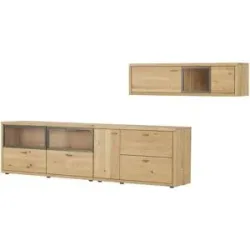 WÖSTMANN Wohnwand  WM 2250 ¦ holzfarben ¦ Maße (cm): B: 343 H: 145 T: 45.0