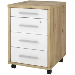 Höffner Rollcontainer  Plane ¦ holzfarben ¦ Maße (cm): B: 43 H: 62 T: 48.0