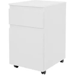 smart Rollcontainer  BEN ¦ weiß ¦ Maße (cm): B: 44 H: 73 T: 53.0