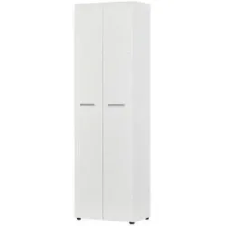 uno Garderobenschrank  Akzent ¦ weiß ¦ Maße (cm): B: 59 H: 197 T: 37.0