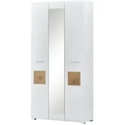 Höffner Garderobenschrank  Cortina ¦ weiß ¦ Maße (cm): B: 99 H: 203 T: 40.0