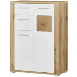 uno Schuhschrank  Yambio ¦ weiß ¦ Maße (cm): B: 75 H: 104 T: 38.0