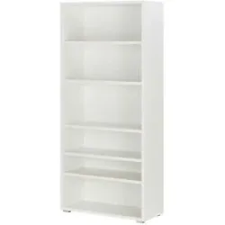 Höffner Regal  Tarent ¦ weiß ¦ Maße (cm): B: 85 H: 191 T: 37.0