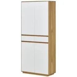 Höffner Mehrzweckschrank  Tiba ¦ weiß ¦ Maße (cm): B: 86 H: 193 T: 37.0