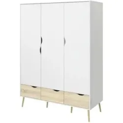 Höffner Kleiderschrank  Ogna ¦ weiß ¦ Maße (cm): B: 147 H: 200 T: 58.0