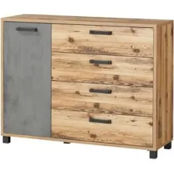 Höffner Kommode  Swindon ¦ holzfarben ¦ Maße (cm): B: 125 H: 96 T: 38.0