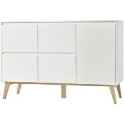 pinio Kommode  Swing ¦ weiß ¦ Maße (cm): B: 148,9 H: 92,2 T: 52.5