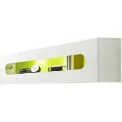 Höffner Hängeregal mit Klappe  Maddox ¦ weiß ¦ Maße (cm): B: 180 H: 45 T: 30.0