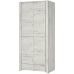 Höffner Kleiderschrank  Angel ¦ weiß ¦ Maße (cm): B: 84 H: 190,5 T: 58.2