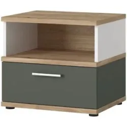 Höffner Nachtkommode  Twenty ¦ grau ¦ Maße (cm): B: 50 H: 45 T: 40.0
