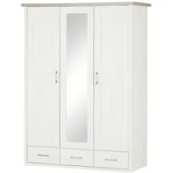 Höffner Kleiderschrank  Toran ¦ weiß ¦ Maße (cm): B: 148 H: 200,5 T: 61.5