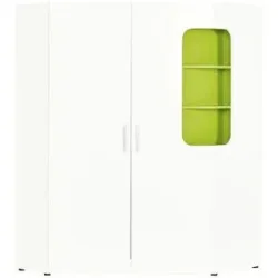 Höffner Eckschrank  Maddox ¦ weiß ¦ Maße (cm): B: 150 H: 210 T: 128.0