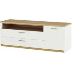 Wohnwert TV-Element  Libro Plus ¦ weiß ¦ Maße (cm): B: 166 H: 60 T: 50.0
