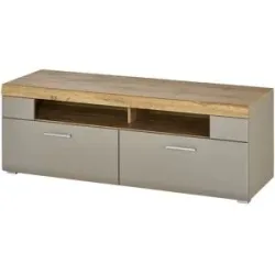 Höffner Lowboard groß  Cortina ¦ grau ¦ Maße (cm): B: 140 H: 51 T: 47.0