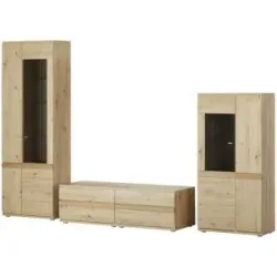 Höffner Wohnkombination  Binz ¦ holzfarben ¦ Maße (cm): B: 300 H: 215 T: 53.0