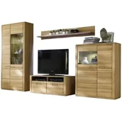 Woodford Wohnwand  Dio ¦ holzfarben ¦ Maße (cm): B: 338 H: 209 T: 51.0