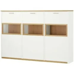 Wohnwert Highboard  Libro Plus ¦ weiß ¦ Maße (cm): B: 221 H: 148 T: 41.0