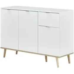 Höffner Kommode  Gallese ¦ weiß ¦ Maße (cm): B: 120 H: 85 T: 40.0