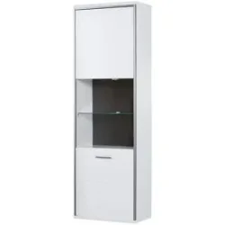 uno Vitrine  Setto ¦ weiß ¦ Maße (cm): B: 64 H: 201 T: 38.0