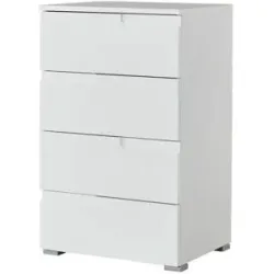 Höffner Kommode  Palermo ¦ weiß ¦ Maße (cm): B: 50 H: 80 T: 40.0