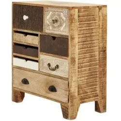 Höffner Kommode  Delhi ¦ holzfarben ¦ Maße (cm): B: 70 H: 80 T: 35.0