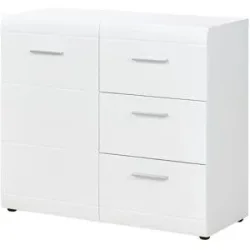uno Sideboard  Akzent ¦ weiß ¦ Maße (cm): B: 96 H: 86 T: 40.0
