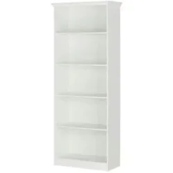 Höffner Regal  Laurito ¦ weiß ¦ Maße (cm): B: 80 H: 200 T: 38.0