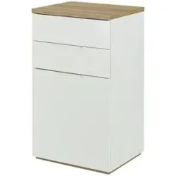 Höffner Kommode  Siena ¦ weiß ¦ Maße (cm): B: 60 H: 102,3 T: 50.0