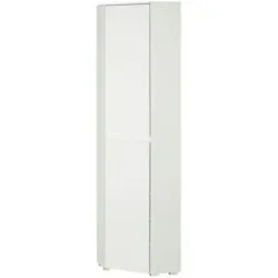 smart Mehrzweckhochschrank Ecke  BEN ¦ weiß ¦ Maße (cm): B: 55 H: 210 T: 55.0