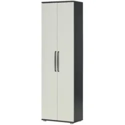 Höffner Garderobenschrank  Paris ¦ grau ¦ Maße (cm): B: 60,3 H: 201 T: 36.0