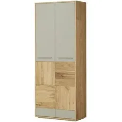 Wohnwert Garderobenschrank  Como ¦ holzfarben ¦ Maße (cm): B: 81 H: 200 T: 40.0