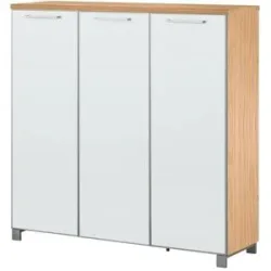 Höffner Schuhkommode  Duna ¦ weiß ¦ Maße (cm): B: 126 H: 126 T: 37.0