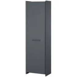 Wohnwert Mehrzweckschrank  Azzura ¦ grau ¦ Maße (cm): B: 57 H: 190 T: 35.0