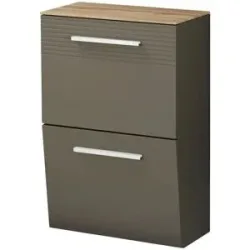 Wohnwert Hängeschuhschrank  Helen ¦ grau ¦ Maße (cm): B: 53 H: 79 T: 28.0